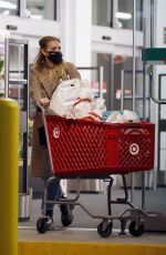 ASHLEE SIMPSON Shopping at Target in Los Angeles 11/23/2021