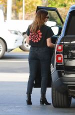 ASHLEY BENSON at a Gas Station in Los Angeles 11/22/2021