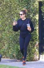 ASHLEY BENSON Leaves a Gym in West Hollywood 11/10/2021