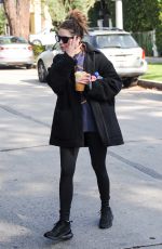 ASHLEY BENSON Leaves Pilates Class in West Hollywood 11/03/2021