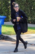 ASHLEY BENSON Leaves Pilates Class in West Hollywood 11/03/2021
