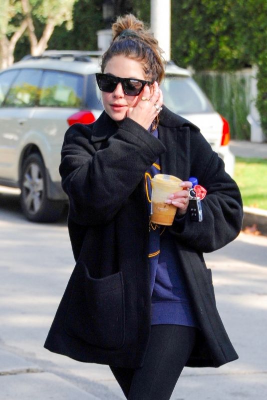 ASHLEY BENSON Leaves Pilates Class in West Hollywood 11/03/2021