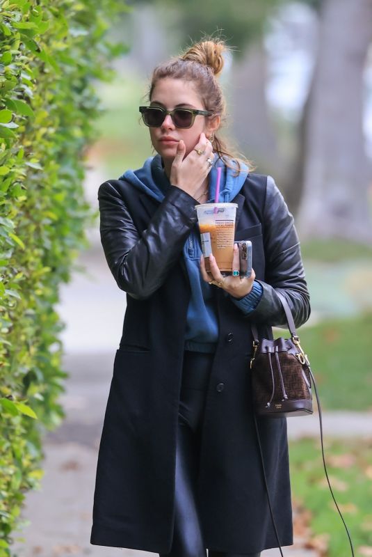 ASHLEY BENSON Out for Coffee in Los Angeles 11/08/2021
