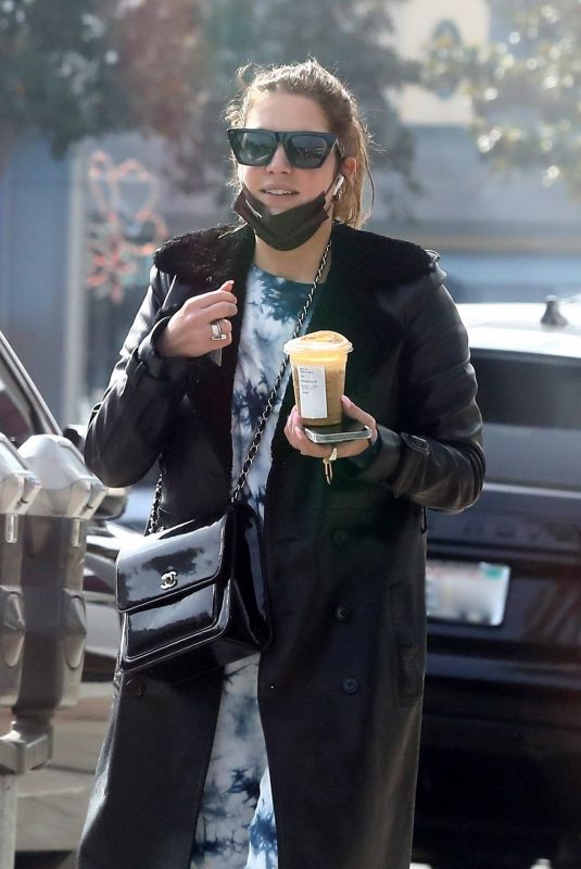 ASHLEY BENSON Out for Coffee in Los Angeles 11/18/2021