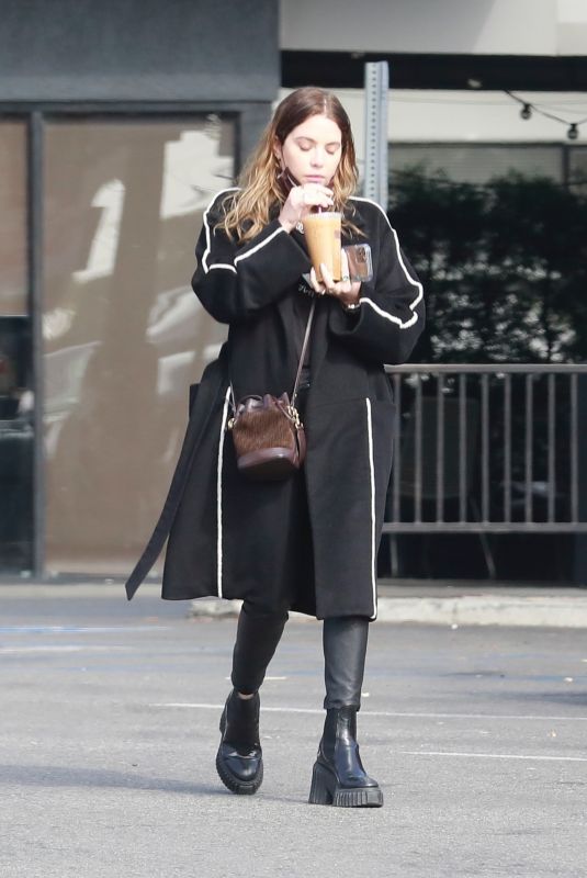 ASHLEY BENSON Out for Morning Coffee in Los Feliz 11/09/2021