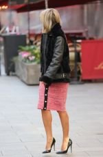 ASHLEY ROBERTS Arrives at Heart Radio in London 11/01/2021