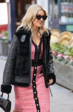 ASHLEY ROBERTS Arrives at Heart Radio in London 11/01/2021