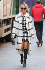 ASHLEY ROBERTS Arrives at Heart Radio in London 11/02/2021