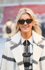 ASHLEY ROBERTS Arrives at Heart Radio in London 11/02/2021