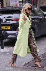 ASHLEY ROBERTS Arrives at Heart Radio in London 11/08/2021