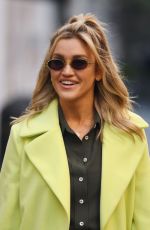 ASHLEY ROBERTS Arrives at Heart Radio in London 11/22/2021