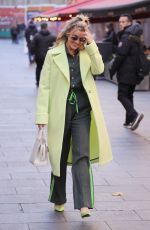 ASHLEY ROBERTS Arrives at Heart Radio in London 11/22/2021