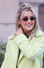 ASHLEY ROBERTS Arrives at Heart Radio in London 11/22/2021