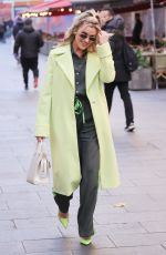 ASHLEY ROBERTS Arrives at Heart Radio in London 11/22/2021