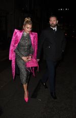 ASHLEY ROBERTS Arrives at Kelly Hoppen