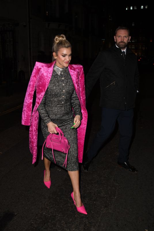 ASHLEY ROBERTS Arrives at Kelly Hoppen