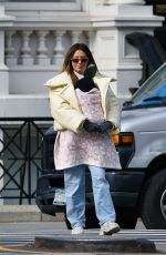 ASHLEY TISDALE and Christopher French Out with Her Baby in New York 11/15/2021