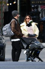 ASHLEY TISDALE and Christopher French Out with Her Baby in New York 11/15/2021