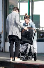 ASHLEY TISDALE and Christopher French Out with Their Baby in Los Feiz 11/20/2021