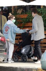 ASHLEY TISDALE and Christopher French Out with Their Baby in Los Feiz 11/20/2021