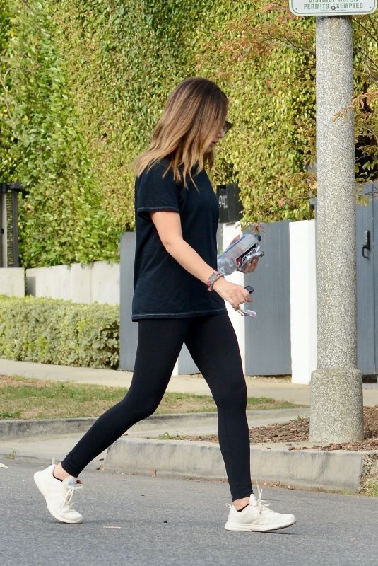 ASHLEY TISDALE Arrives at a Gym in Los Angeles 11/10/2021