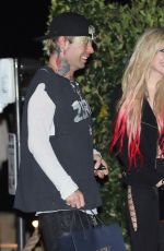 AVRIL LAVIGNE and Mod Sun Arrives at Nobu 11/12/2021