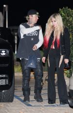 AVRIL LAVIGNE and Mod Sun Arrives at Nobu 11/12/2021