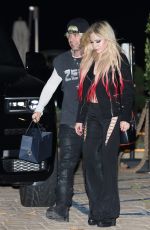 AVRIL LAVIGNE and Mod Sun Arrives at Nobu 11/12/2021