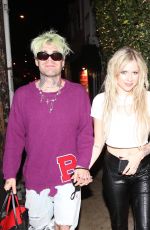 AVRIL LAVIGNE and Mod Sun at Boa Steakhouse in West Hollywood 11/10/2021