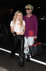 AVRIL LAVIGNE and Mod Sun at Boa Steakhouse in West Hollywood 11/10/2021
