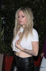 AVRIL LAVIGNE and Mod Sun at Giorgio Baldi in Santa Monica 11/10/2021