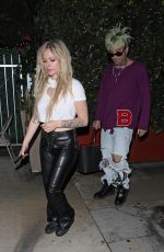 AVRIL LAVIGNE and Mod Sun at Giorgio Baldi in Santa Monica 11/10/2021