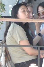 AWKWAFINA Out for Lunch with Friends in Hollywood 11/04/2021