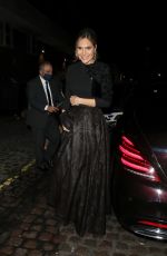AYDA FIELD Arrives at Fashion Awards Afterparty at Chiltern Firehouse in London 11/29/2021