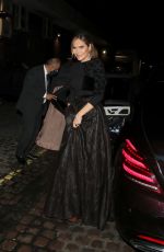 AYDA FIELD Arrives at Fashion Awards Afterparty at Chiltern Firehouse in London 11/29/2021