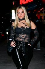 BEBE REXHA Arrives at Maneskin Concert in Hollywood 11/02/2021