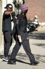 BELLA HADID and Jordan Barrett Outside a Gym in New York 11/08/2021