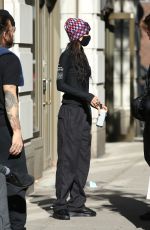 BELLA HADID and Jordan Barrett Outside a Gym in New York 11/08/2021
