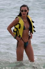 BELLA HADID in Bikini at a Jetski Ride in Miami 11/14/2021
