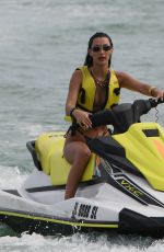 BELLA HADID in Bikini at a Jetski Ride in Miami 11/14/2021