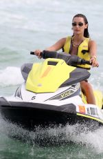 BELLA HADID in Bikini at a Jetski Ride in Miami 11/14/2021