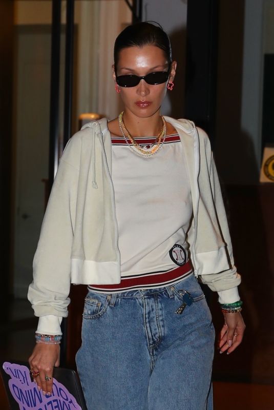 BELLA HADID Leaves Gigi