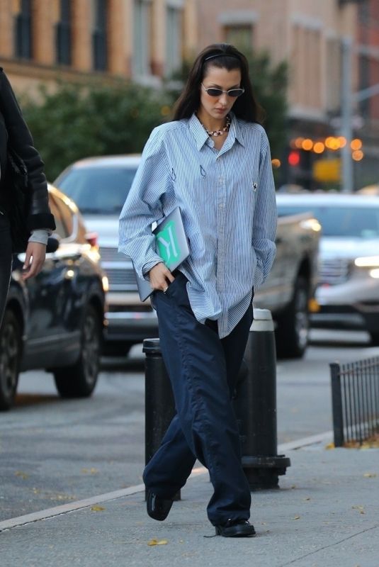 BELLA HADID Out and About in New York 11/01/2021