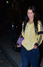 BELLA HADID Out for Dinner in New York 11/19/2021