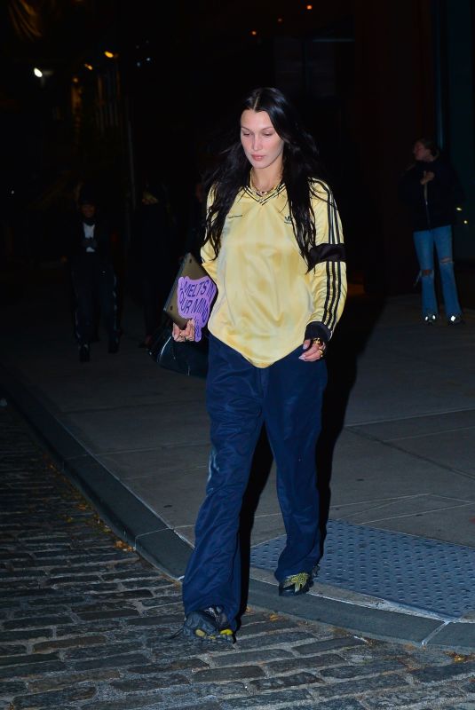 BELLA HADID Out for Dinner in New York 11/19/2021