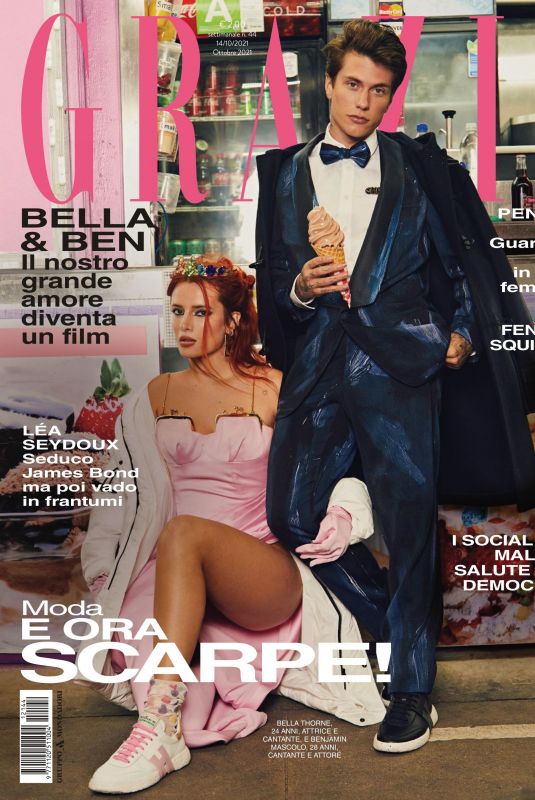 BELLA THORNE and Benjamin Mascolo in Grazia Magazine, Italy October 2021