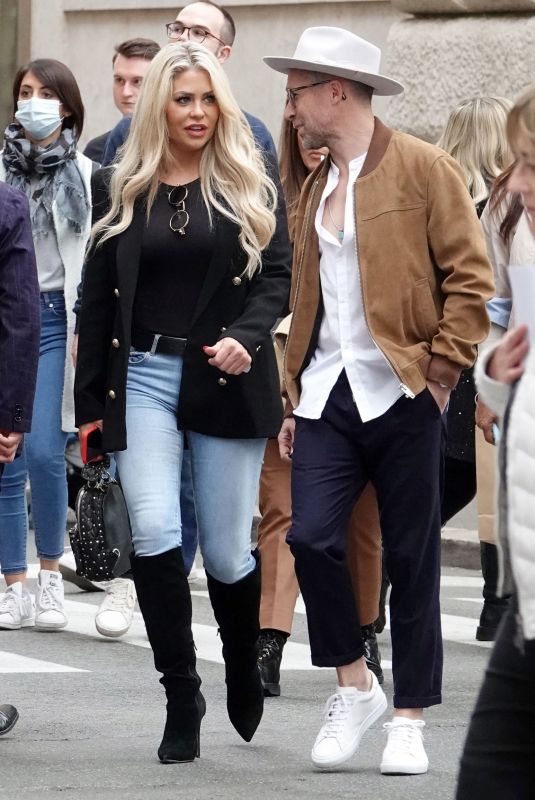 BIANCA GASCOIGNE and Daniel Spiller Out in Rome 11/01/2021