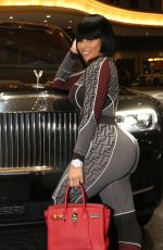 BLAC CHYNA Arrives to Perform at Celebrity Boxing at the Showboat Hotel in Atlantic City 11/06/2021