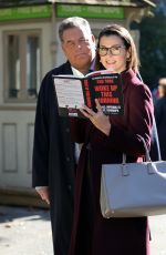 BRIDGET MOYNAHAN During a Break From Filming a Scene at Blue Bloods Set in Central Park 11/11/2021