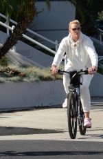 BRIGITTE NIELES Out for Bike Ride in Encino 11/08/2021